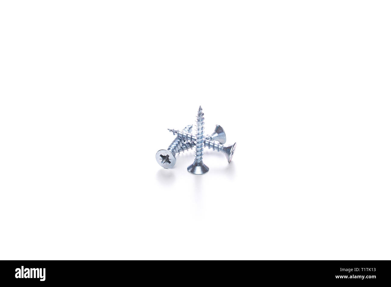 Screw Empty Screws on empty white background Stock Photo - Alamy