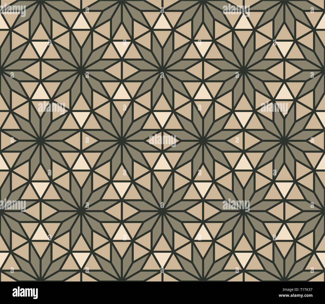 Vector seamless pattern. Modern stylish abstract texture. Repeating geometric tiles Stock Vector