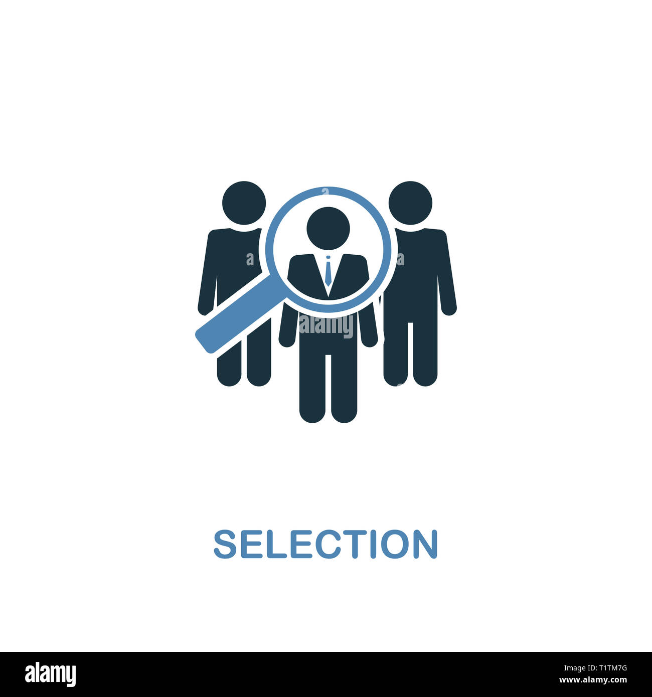 Selection creative icon. Simple illustration. Selection icon from human ...