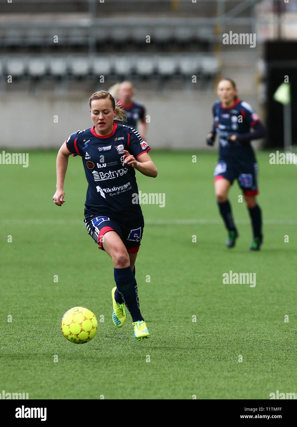 Linkoping 16 04 17 Kristin Minde Linkopings Fc During The Match In The Damallsvenskan Between Linkoping Fc Mallbackens If At Linkoping Arena Photo Jeppe Gustafsson Stock Photo Alamy