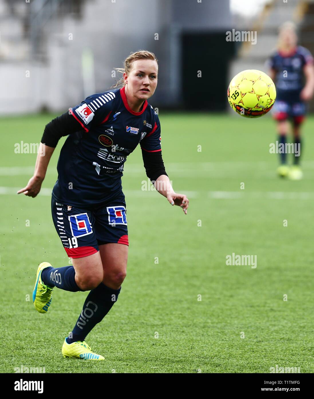 Linkoping 16 04 17 Kristin Minde Linkopings Fc During The Match In The Damallsvenskan Between Linkoping Fc Mallbackens If At Linkoping Arena Photo Jeppe Gustafsson Stock Photo Alamy