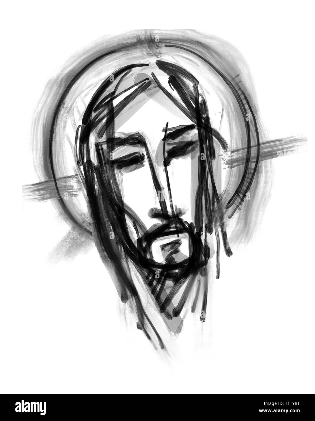 How to Draw Jesus Christ - YouTube