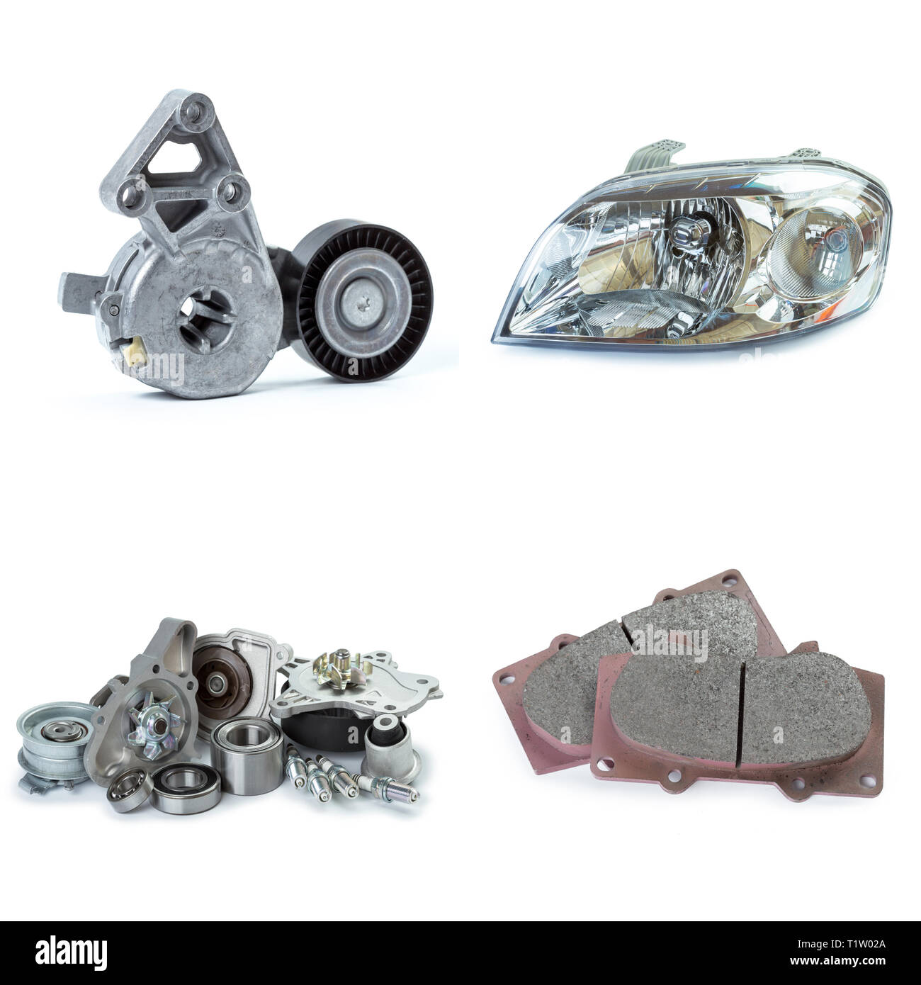 Various car parts necessary for vehicle service Stock Photo - Alamy