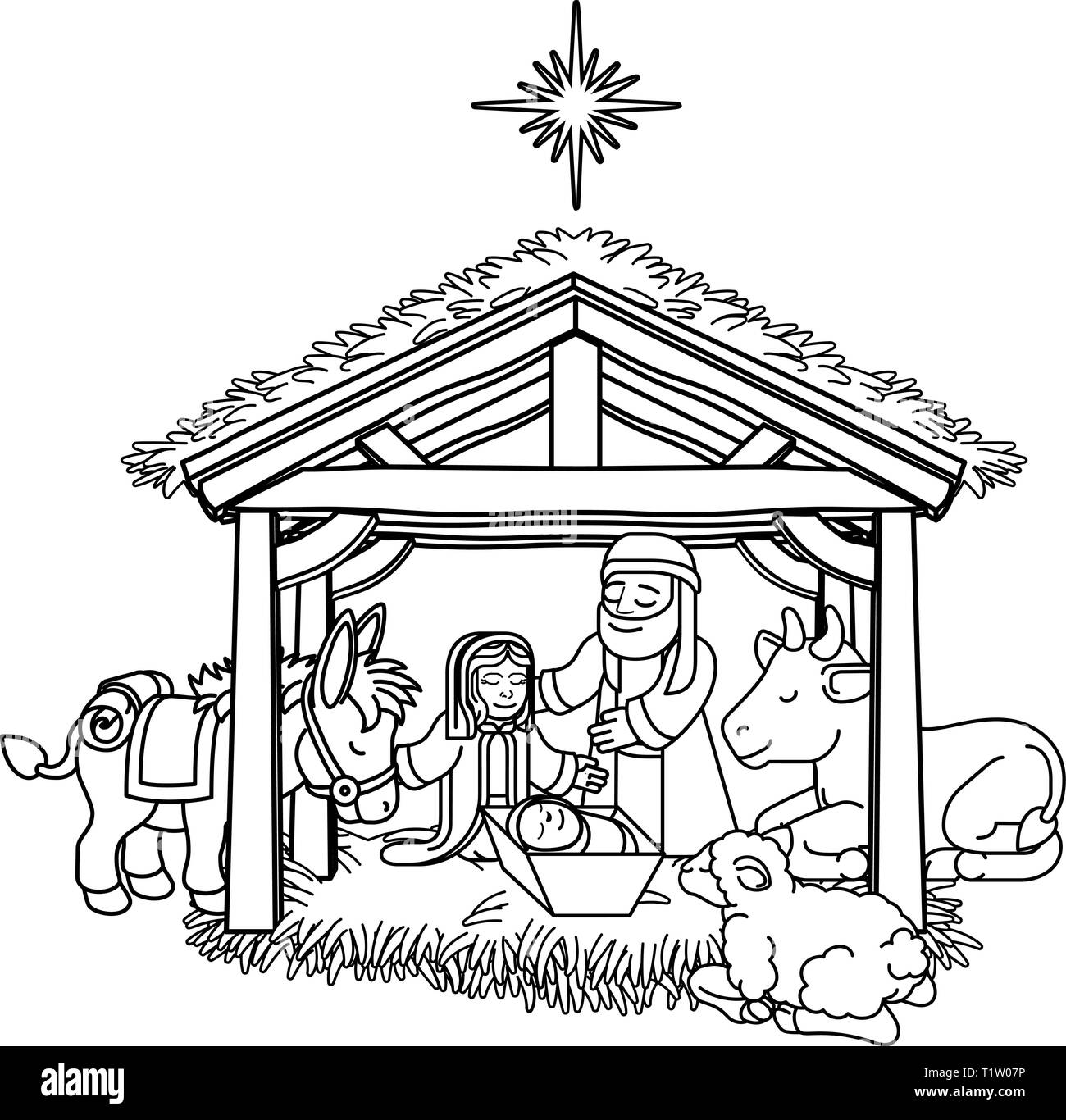 Creche De Noel Dessin