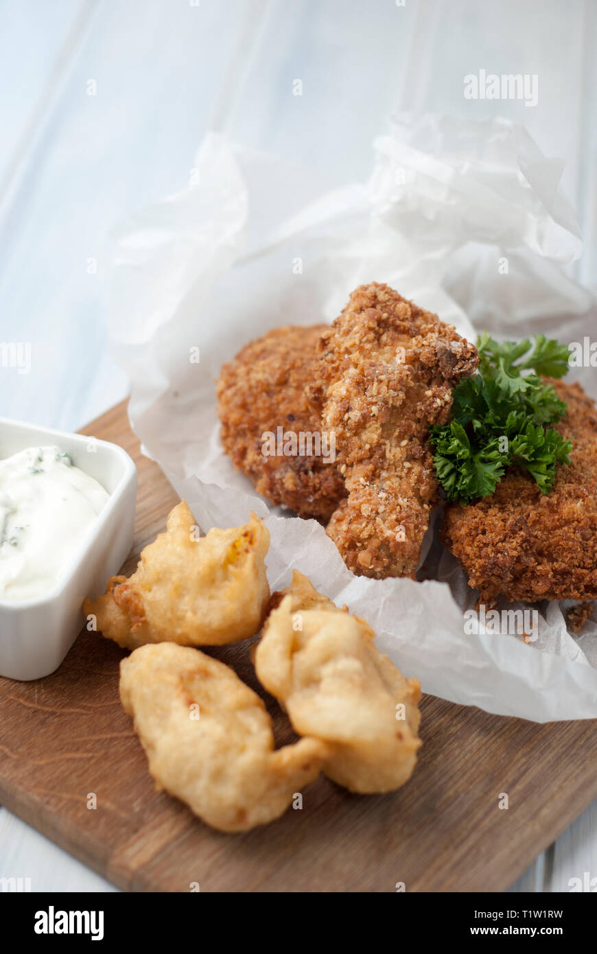 Maryland Chicken recipe Stock Photo - Alamy