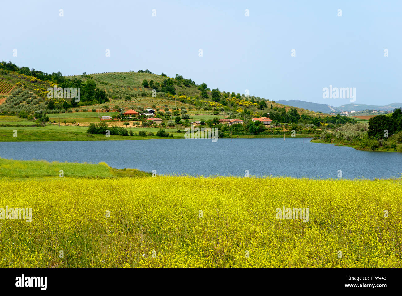 Lake plateau of Dumreja near Seferan, Qark Elbasan, Albania Stock Photo