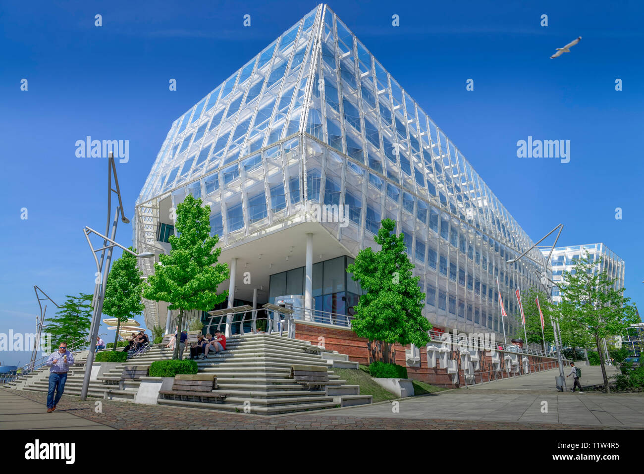 Unilever Haus Strandkai Hafencity Hamburg Deutschland Stock