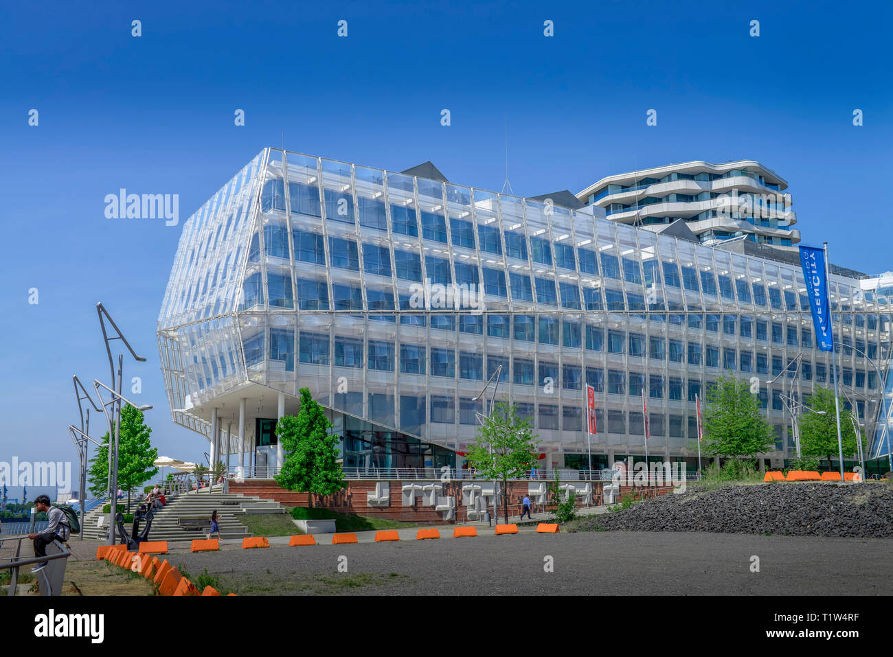 Unilever Haus Strandkai Hafencity Hamburg Deutschland Stock