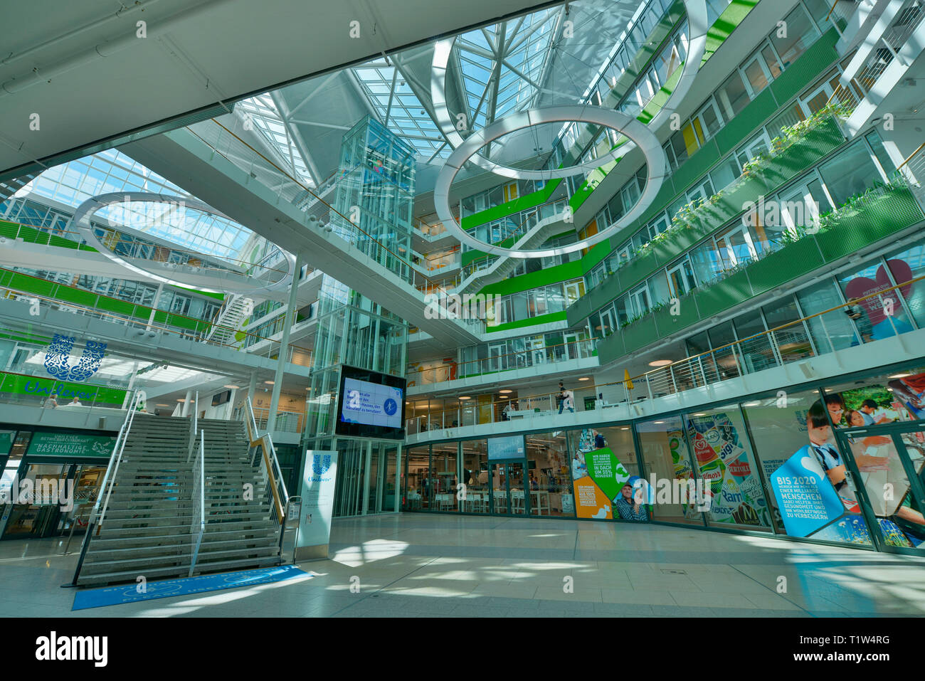 Unilever Haus Strandkai Hafencity Hamburg Deutschland Stock