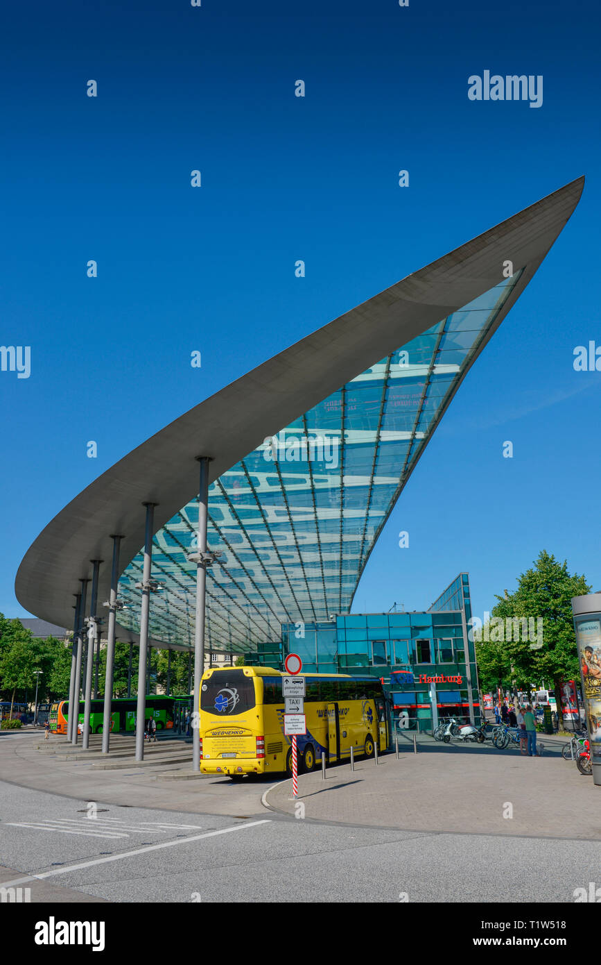 ZOB, Adenauerallee, Hamburg, Deutschland Stock Photo