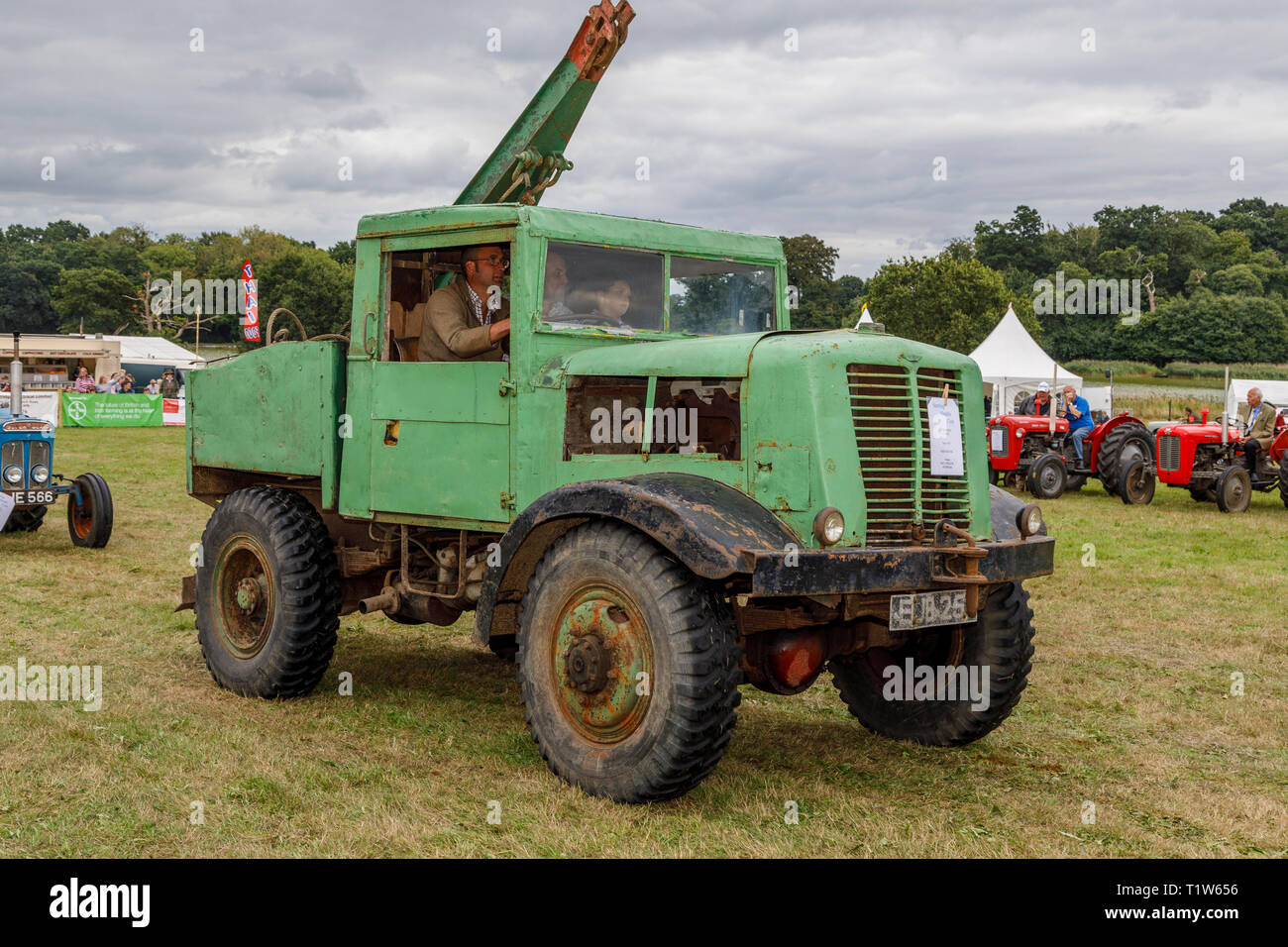 1937 Unipower G-Type tractor unit at the 2018 Aylsham Agricultural Show, Norfolk, UK. Stock Photo