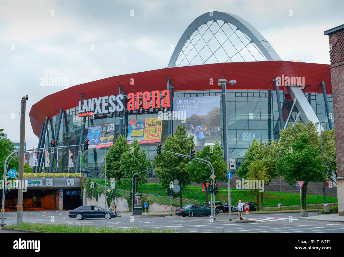 Lanxess Arena, Willy-Brandt-Platz, Deutz, Koeln, Nordrhein-Westfalen, Deutschland Stock Photo