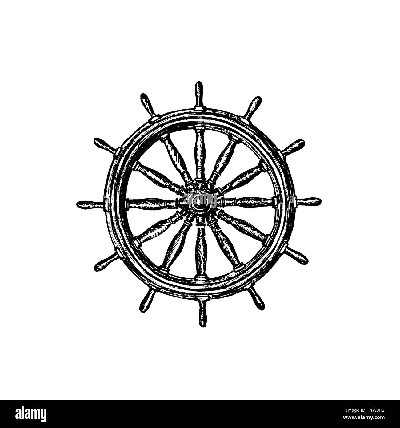 ship wheel clip art black