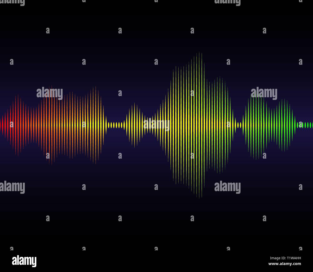 Music sound waves for equalizer, vector illustration Stock Vector Image ...