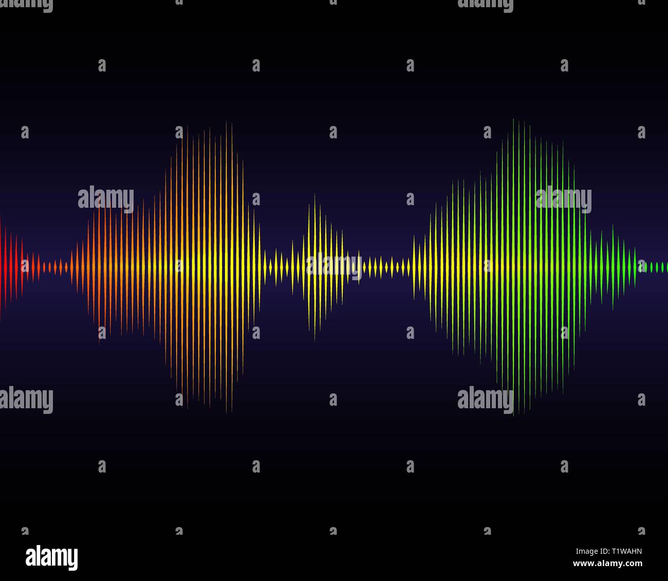 Music sound waves for equalizer, vector illustration Stock Vector Image ...