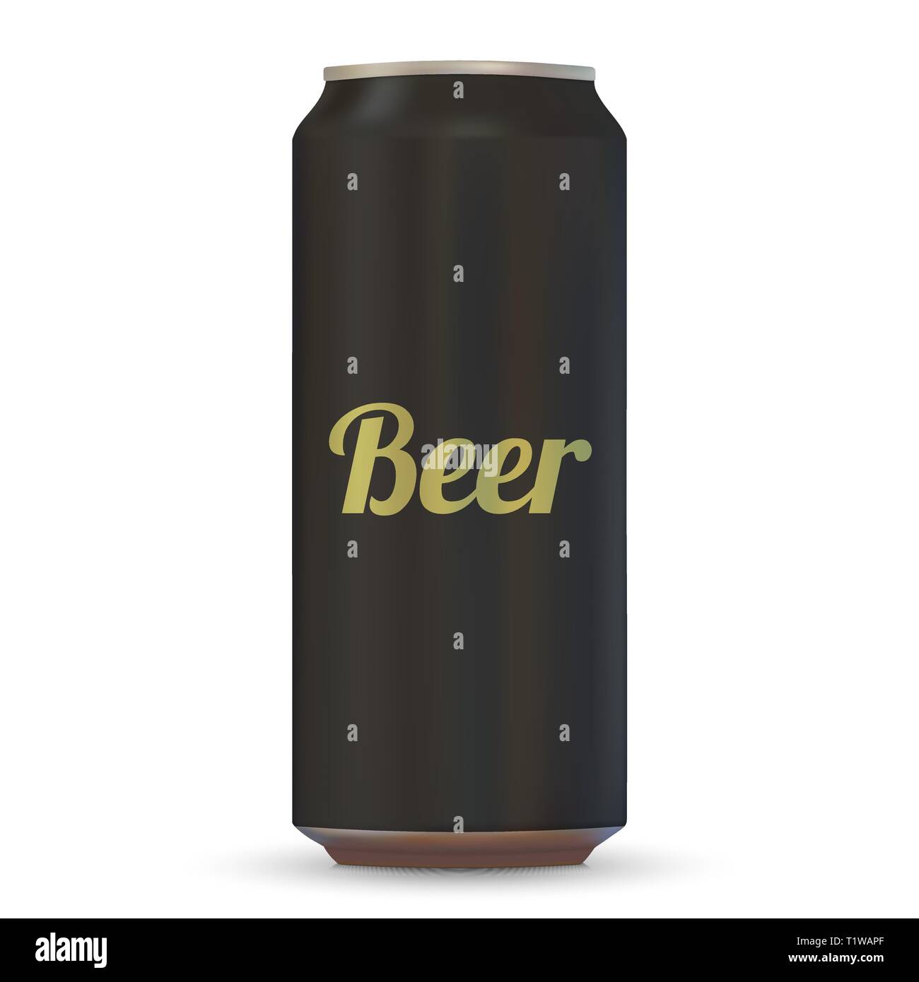 Realistic beer can isolated on a white background Stock Vector Image