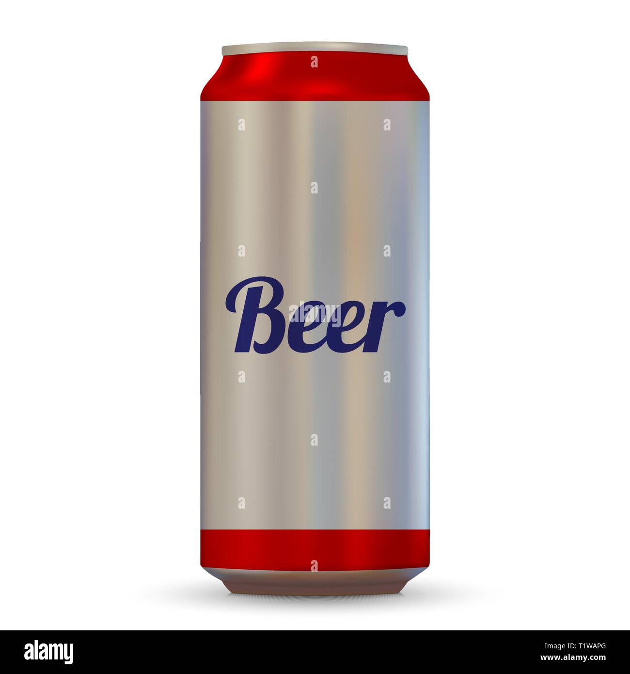 Realistic beer can isolated on a white background Stock Vector Image & Art  - Alamy