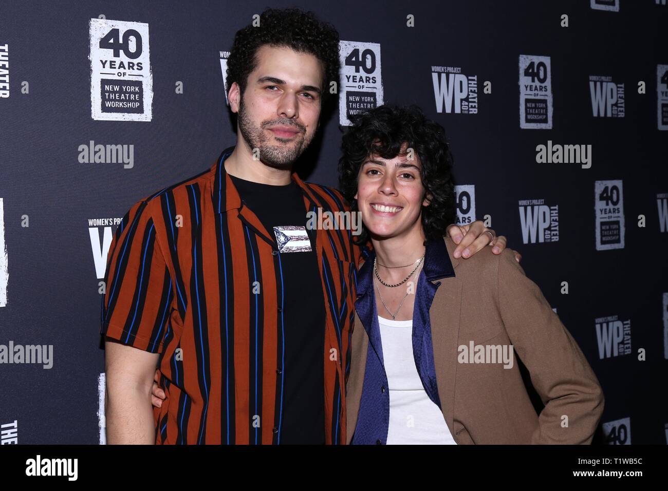 Opening night party for the play Hurricane Diane held at Phebe's Tavern and Grill - Arrivals.  Featuring: Joél Pérez, Roberta Colindrez Where: New York, New York, United States When: 25 Feb 2019 Credit: Joseph Marzullo/WENN.com Stock Photo