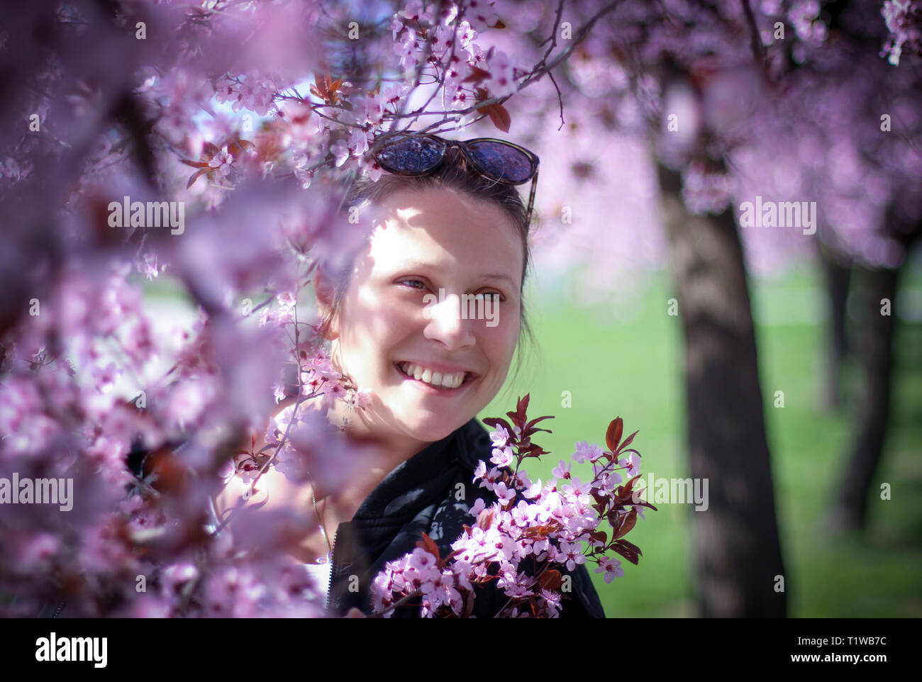Woman and nature hi-res stock photography and images - Alamy