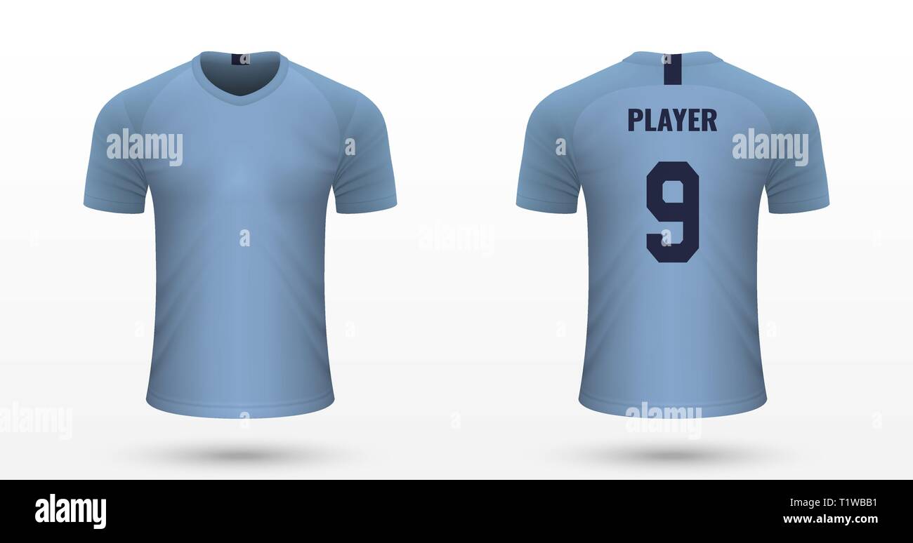 Vochtig Loodgieter hoofd Realistic soccer shirt Manchester City, jersey template for football kit.  Vector illustration Stock Vector Image & Art - Alamy