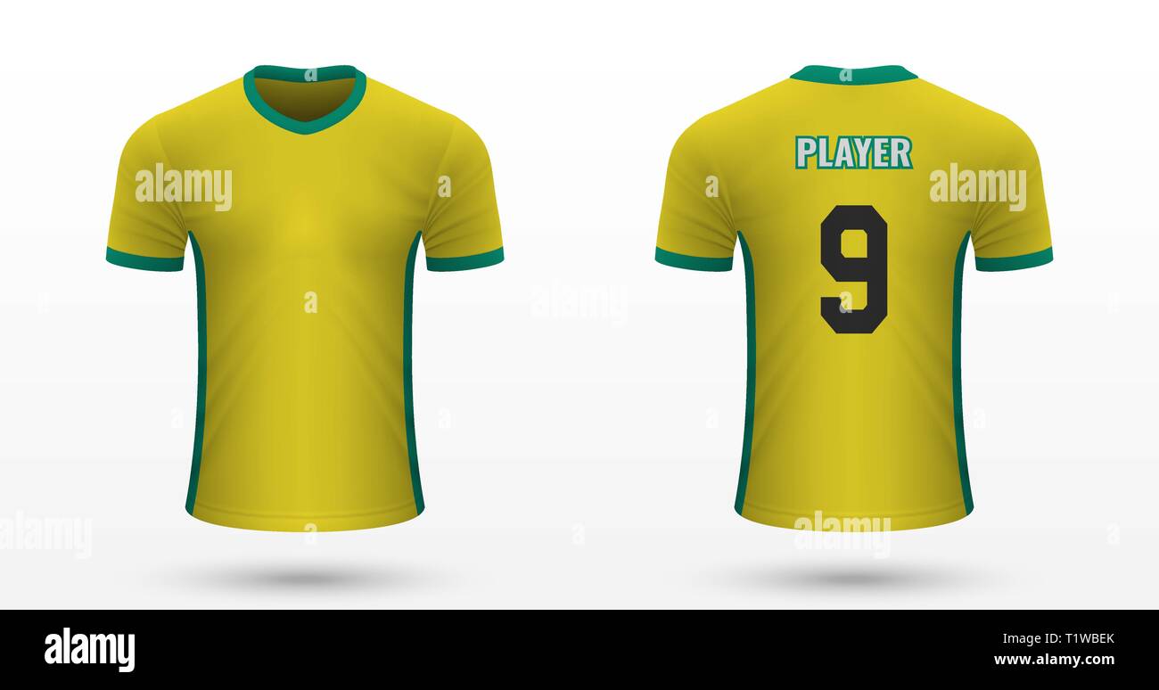 Realistic soccer shirt Norwich, jersey template for football kit