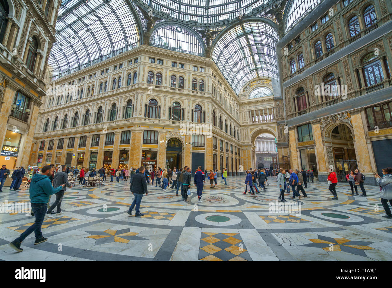 NAPLES, ITALY 05 NOVEMBER, 2018 Galleria Umberto I, a public