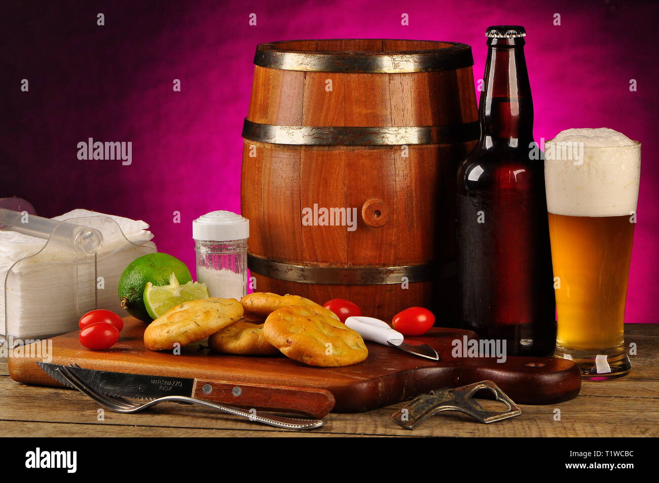 Beer and snacks set hires stock photography and images Alamy