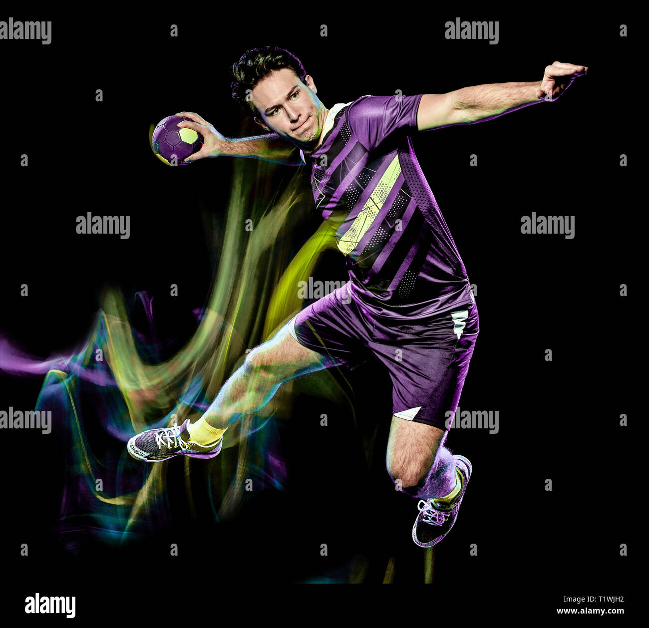 Motion lights on black background hi res stock photography and images