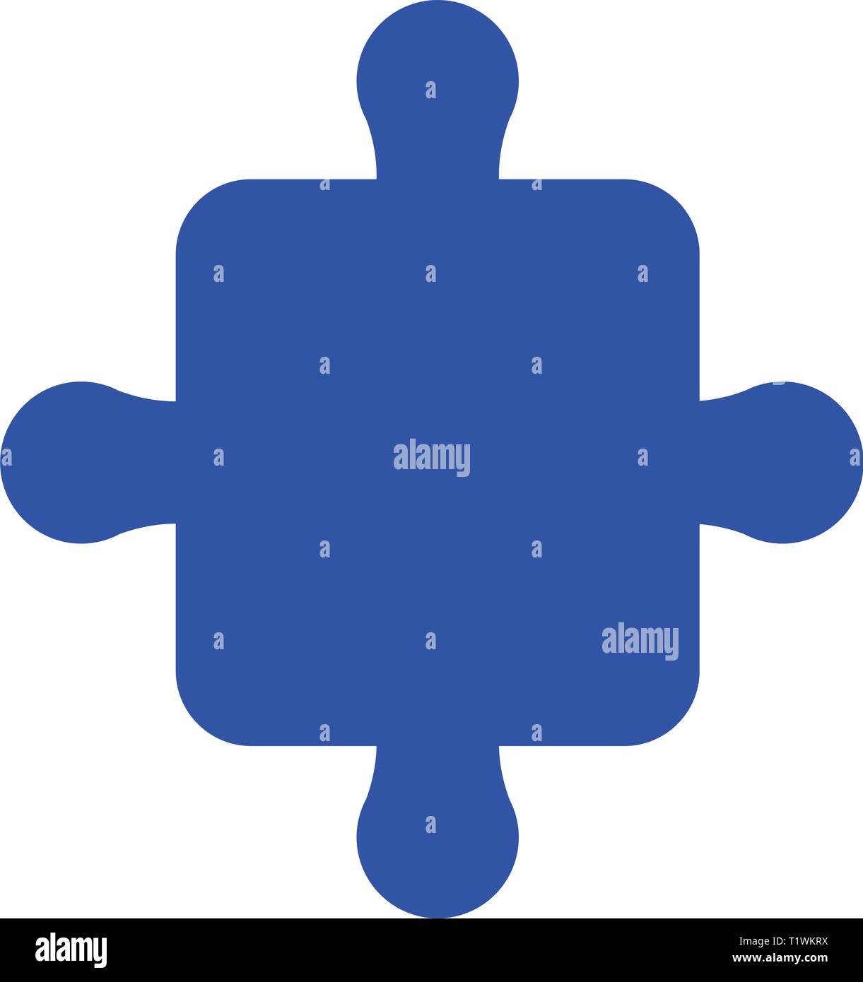 jigsaw puzzle piece on white background vector illustration Stock ...