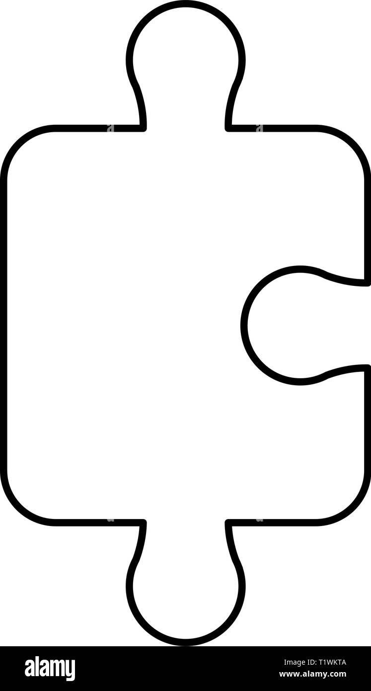 jigsaw puzzle piece on white background vector illustration Stock ...