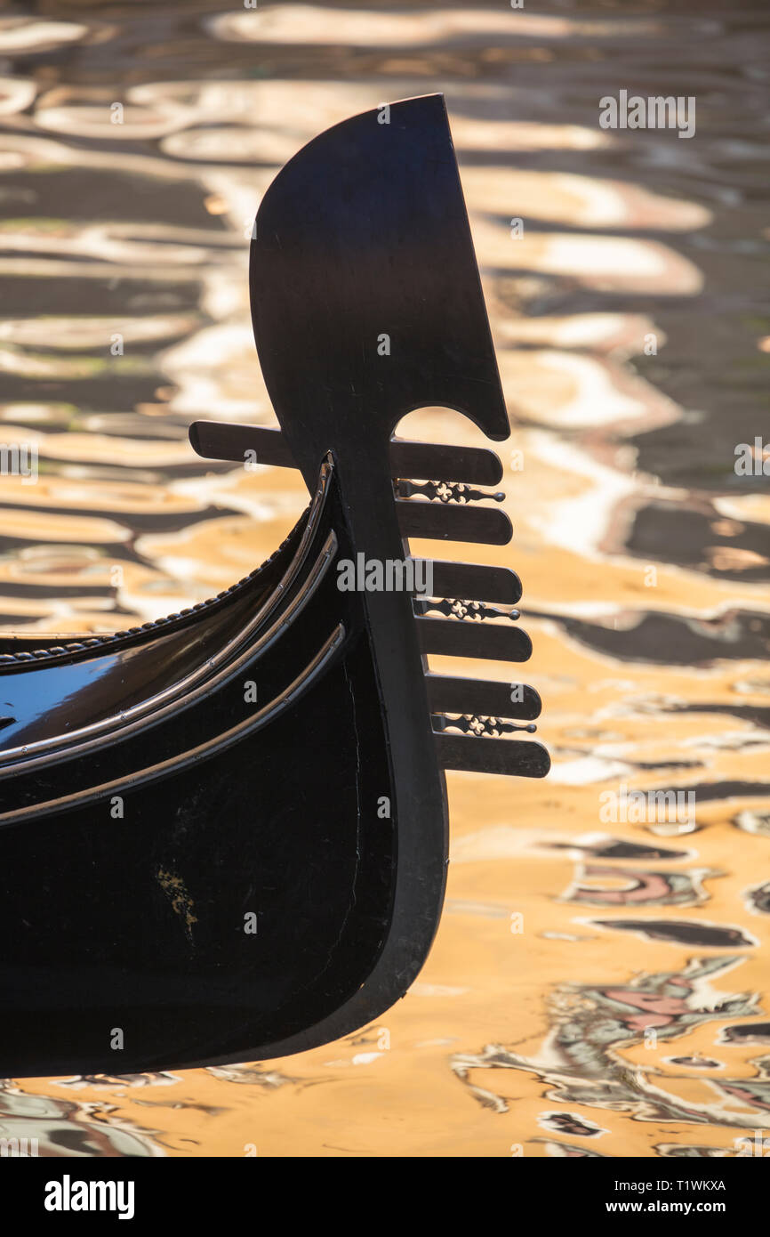 Prow of a gondola in venice hi-res stock photography and images - Alamy