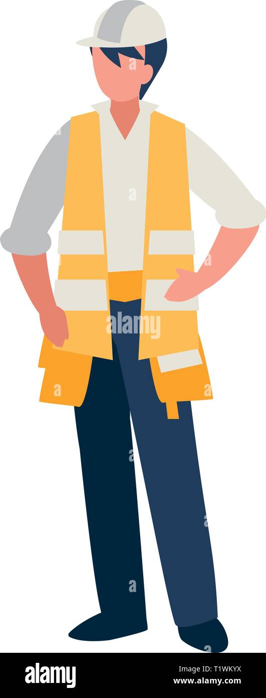 industrial worker avatar character vector illustration design Stock ...