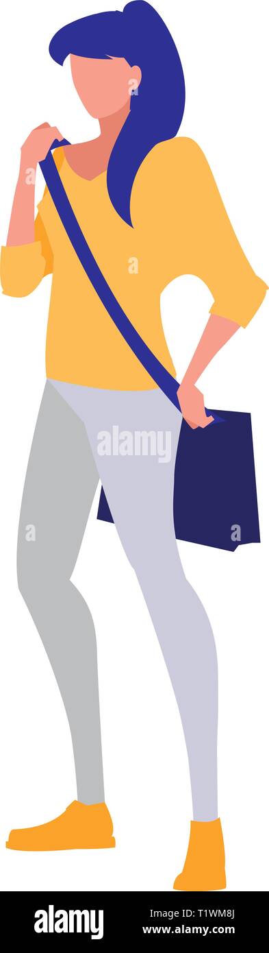 Student Model Making Vector young girl student modeling vector illustration design Stock Vector ...
