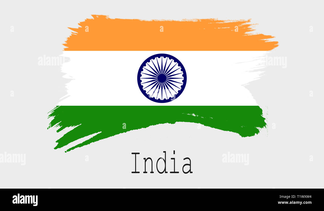 India flag on white background, 3d rendering Stock Photo - Alamy