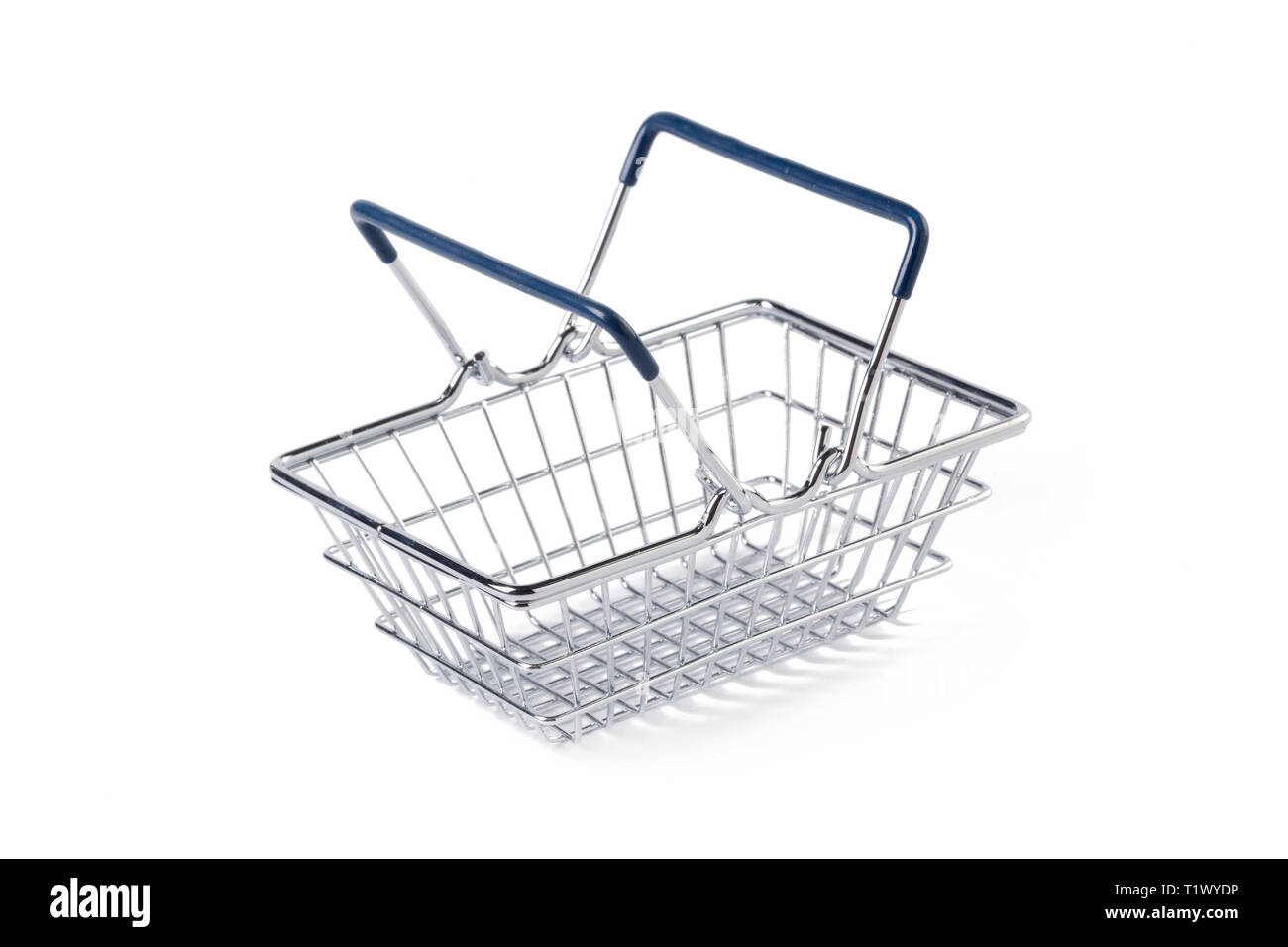 shopping basket on white Stock Photo Alamy