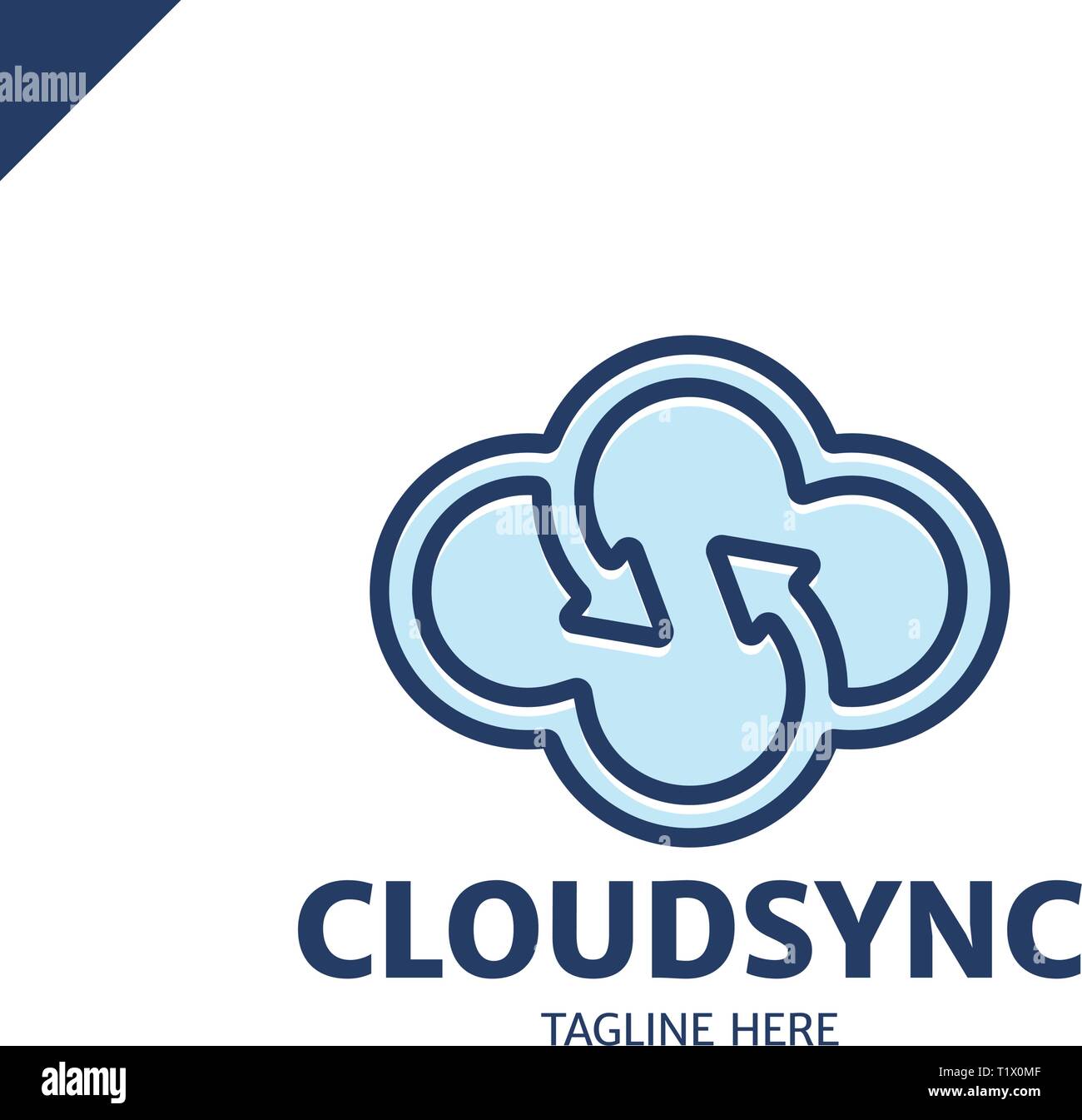 Infinity cloud logotype design vector. Cloud letter s icon template ...