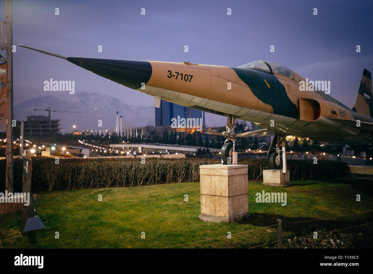Fighter jet in museum, museum of islamic revolution and holy defence Stock Photo