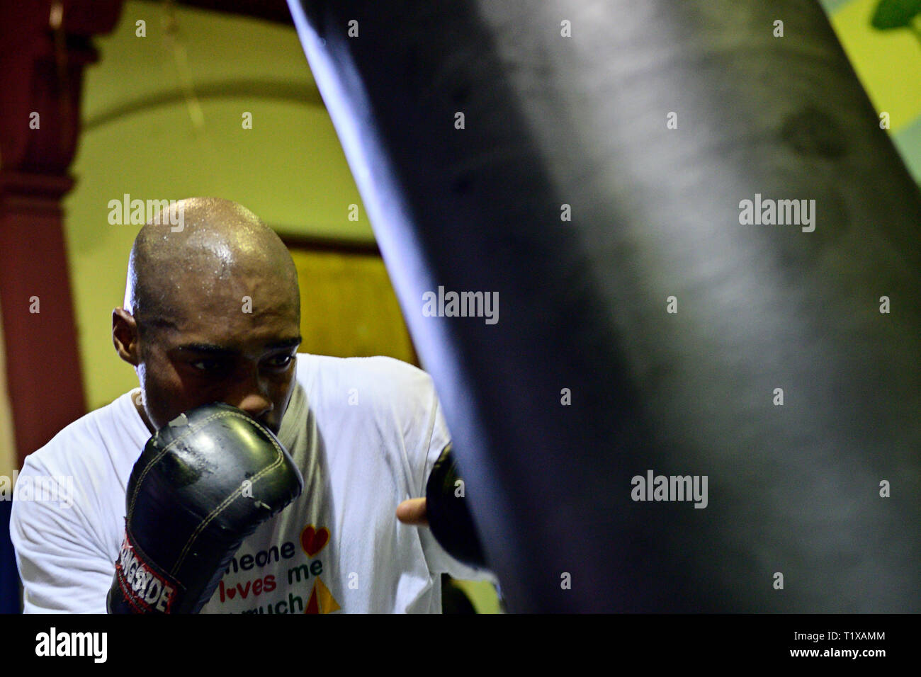 Happy Hollow boxing gym at the oldest recreation center of the city, in the Germantown