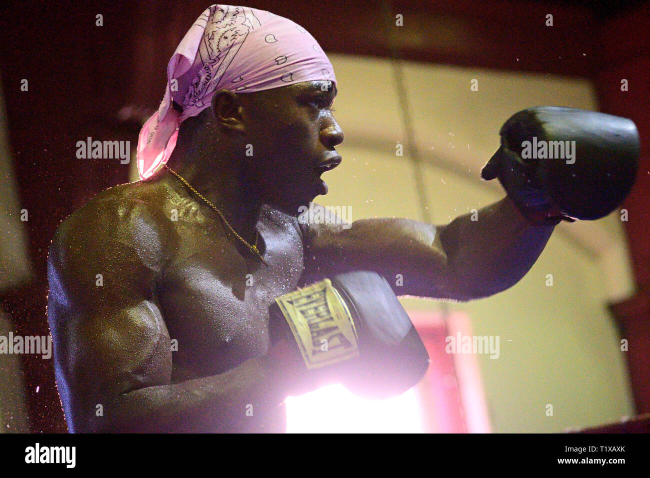 Happy Hollow boxing gym at the oldest recreation center of the city, in the Germantown