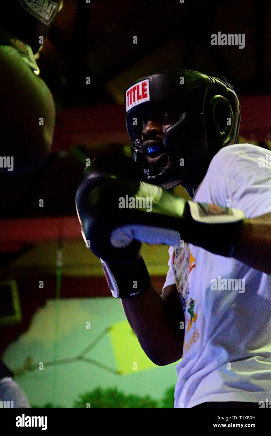 Happy Hollow boxing gym at the oldest recreation center of the city, in the Germantown