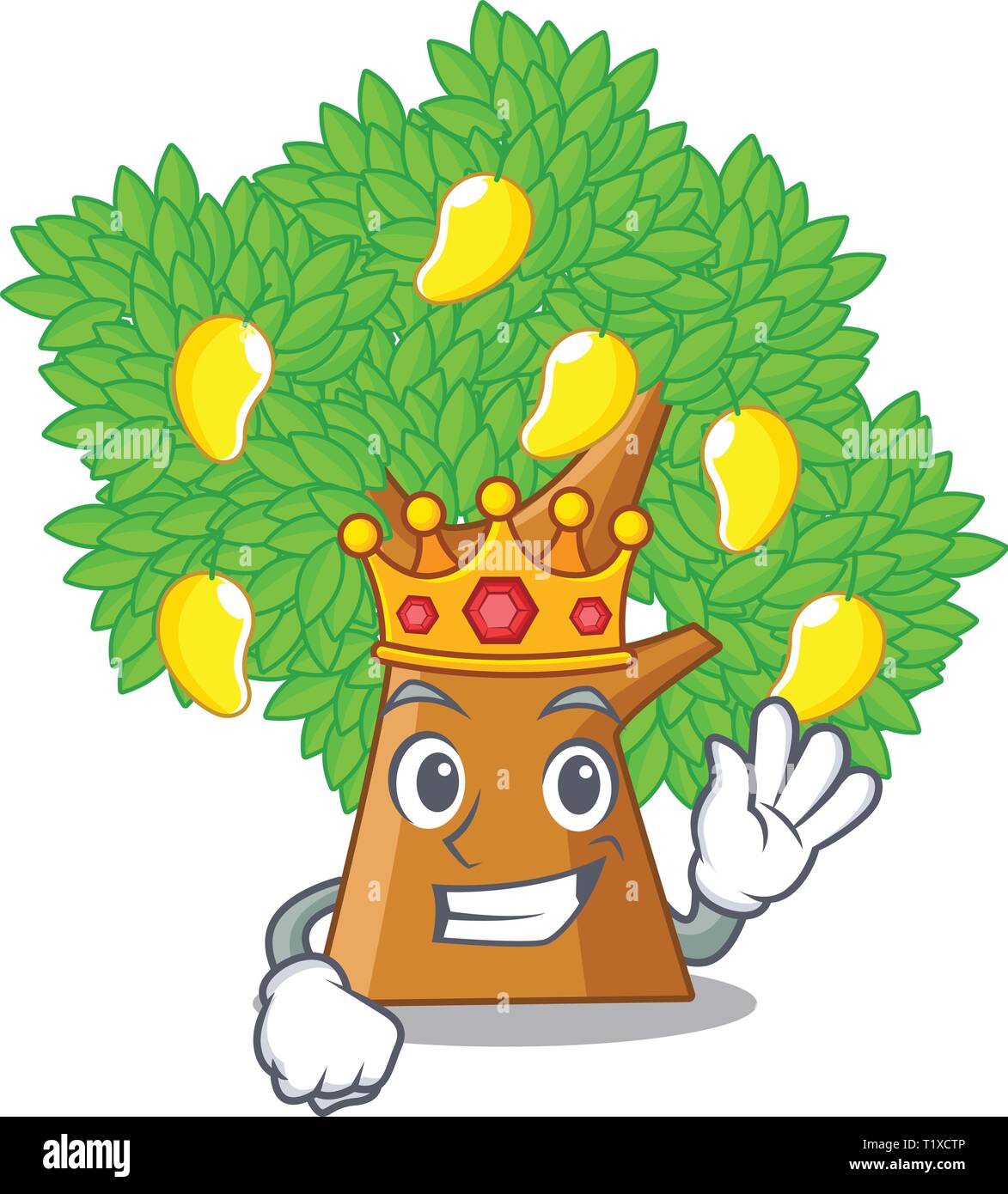 pics Cartoon Mango Tree Drawing For Kids https www alamy com king toy cartoon mango tree above table image242140662 html