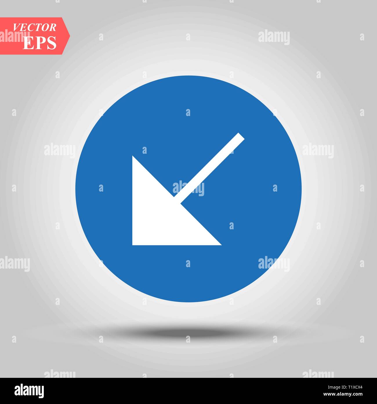 White arrow icon. Direction indicator pointer sign icon. Previous