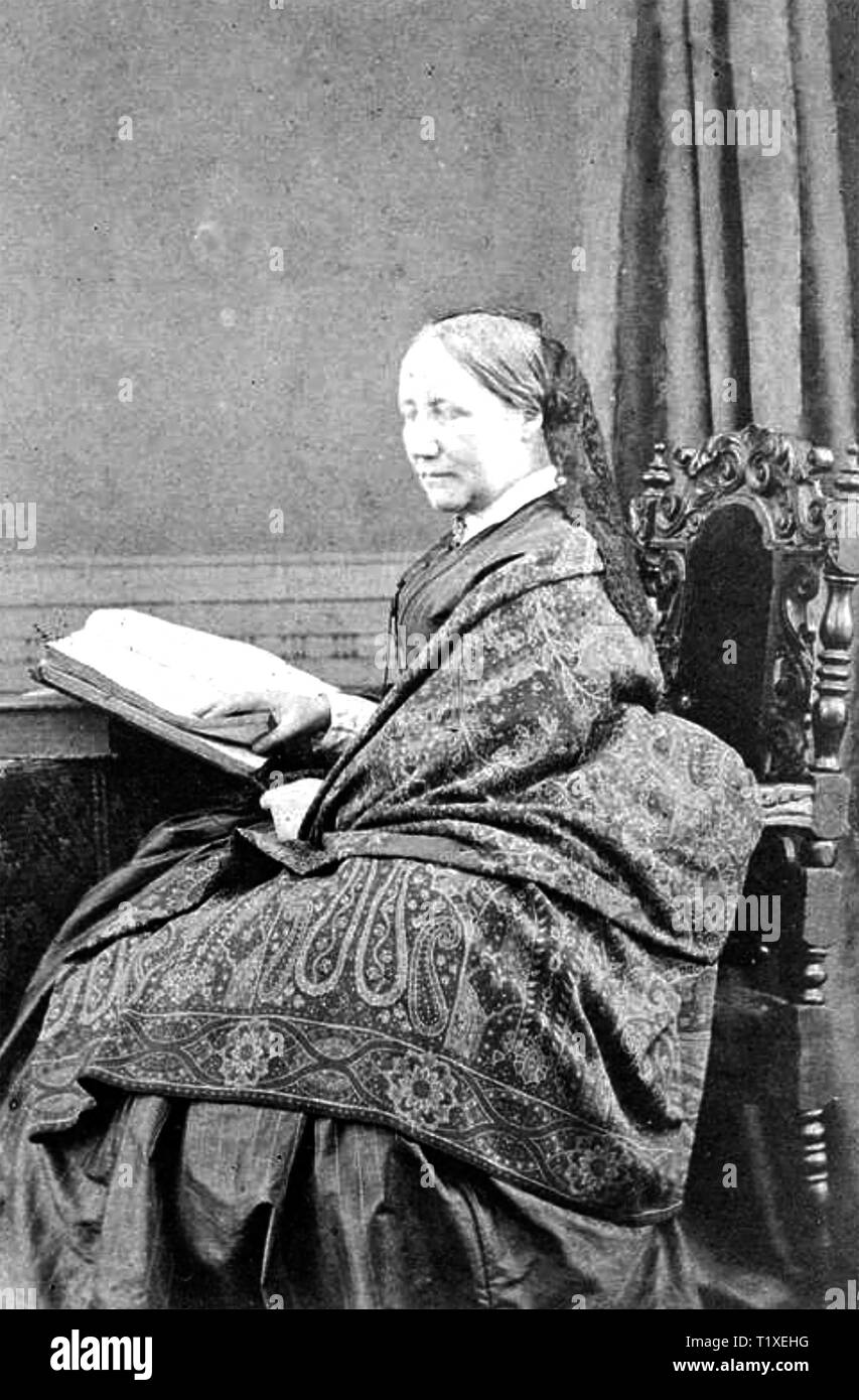 ELIZABETH GASKELL (1810-1865) English novelist and biographer Stock Photo