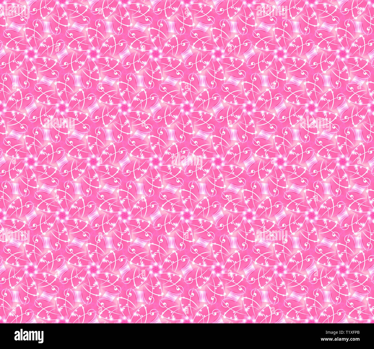 Seamless wall-paper, with an abstract flower pattern, pink. A gentle ...