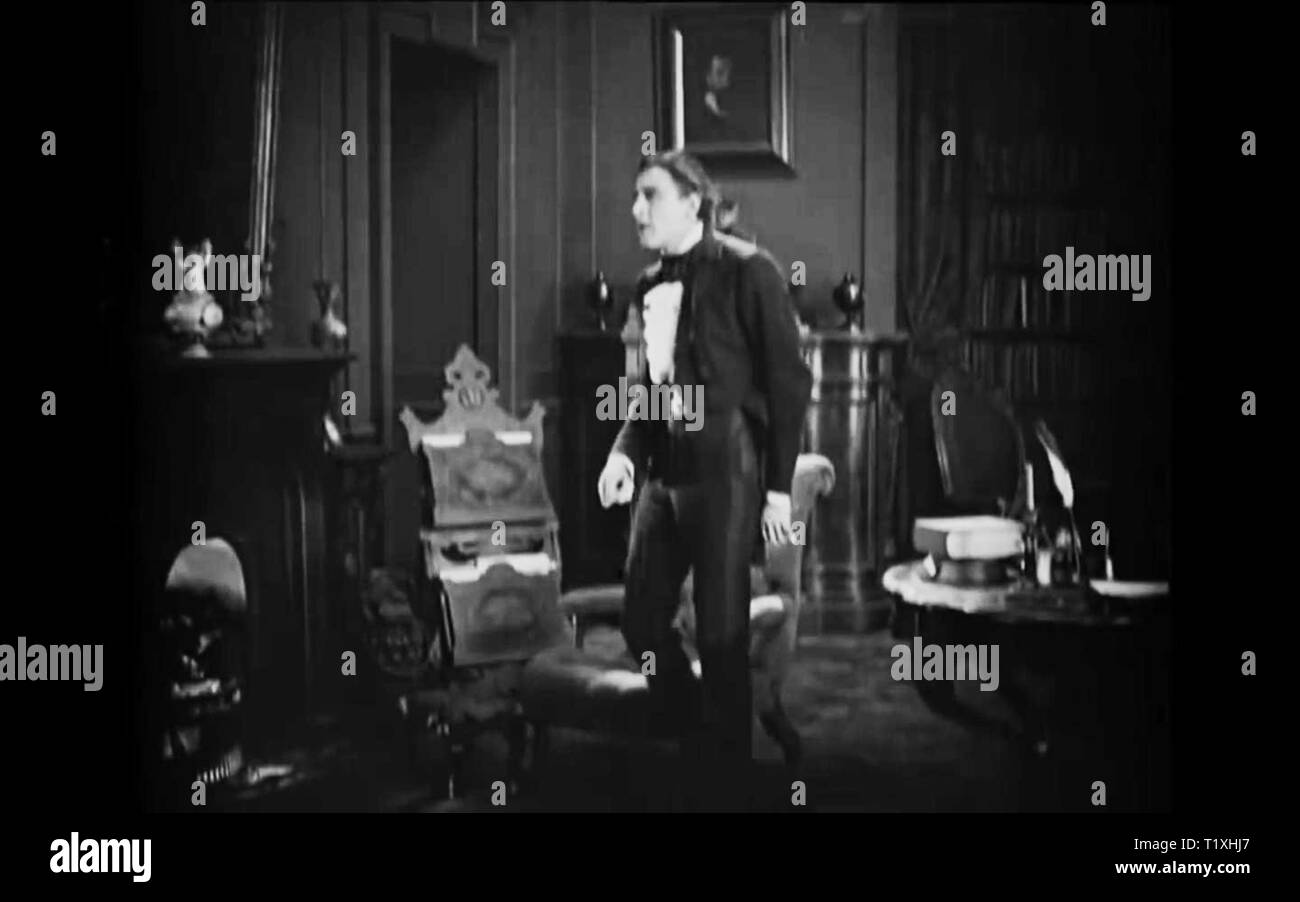 Dr. Jekyll and Mr. Hyde (1920 Paramount film) dr jeckyl and mr hyde vintage screenshot Stock Photo