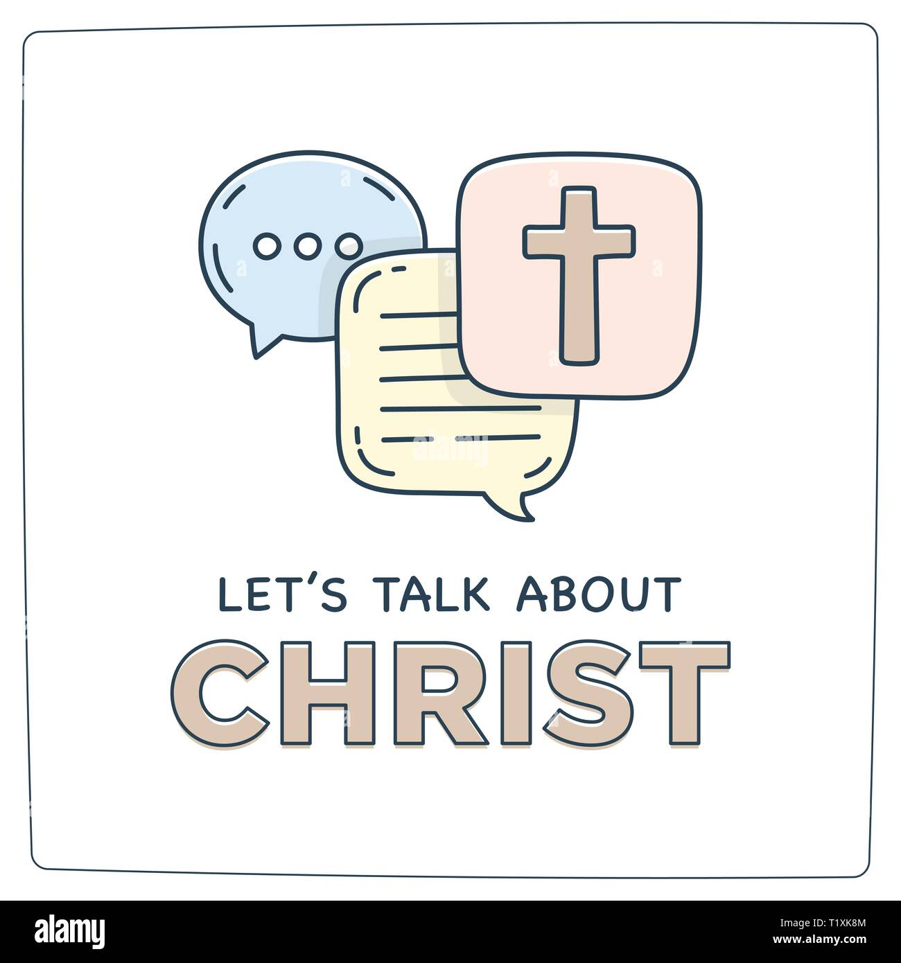 Bible discussion Stock Vector Images - Alamy