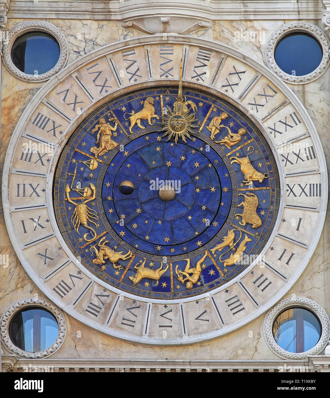 Saint Marco Zodiac Clock in Venice Italy Stock Photo Alamy