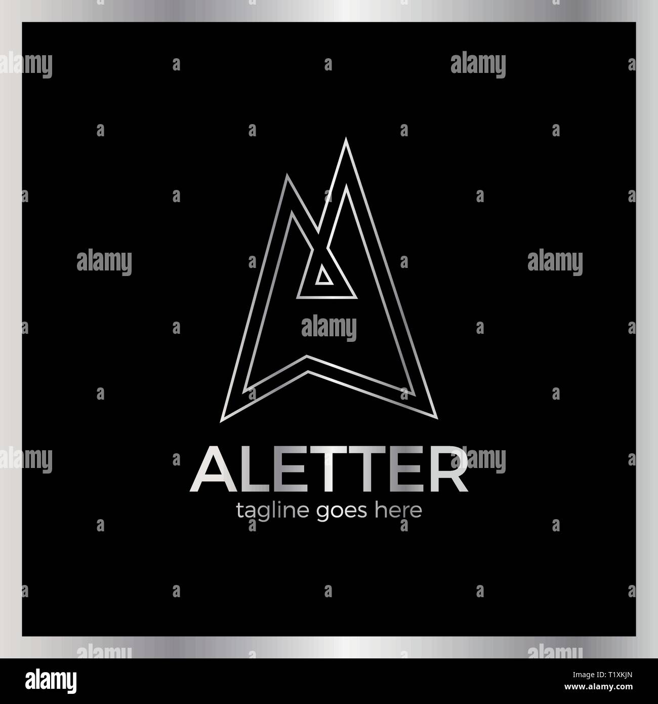Letter A Line Arrow Up Logotype Stock Vector Image & Art - Alamy