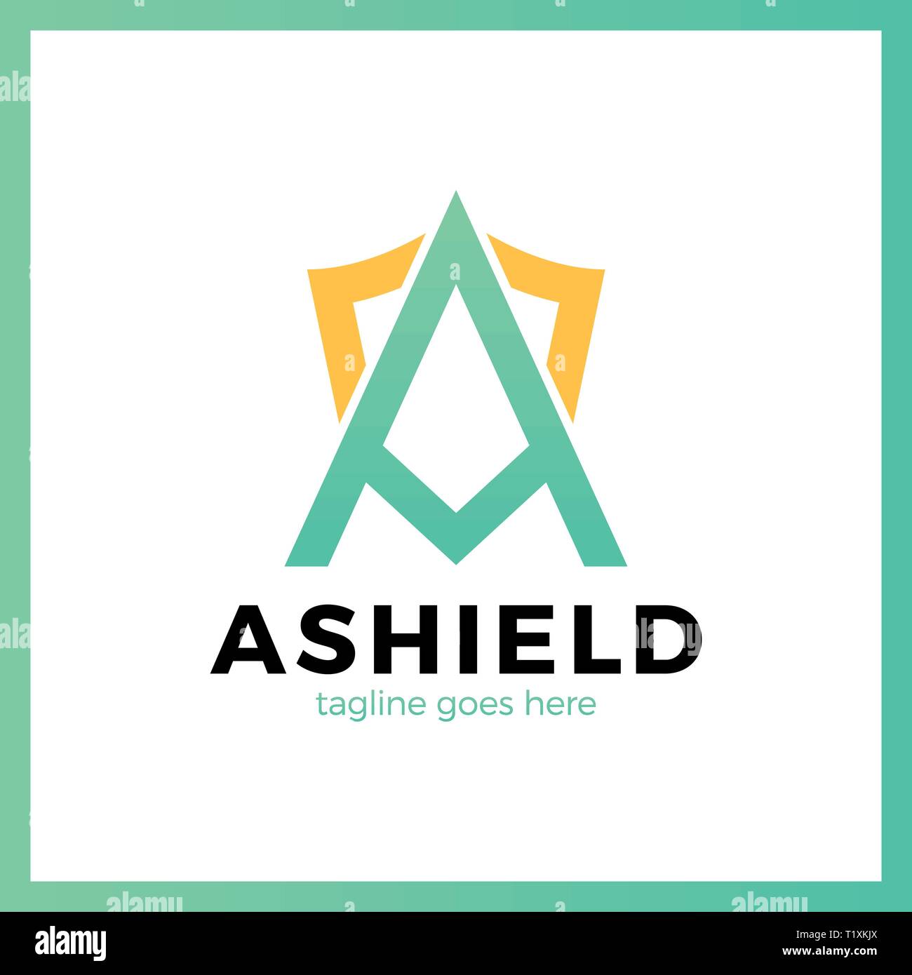 Letter A shield logo icon design template elements Stock Vector Image ...