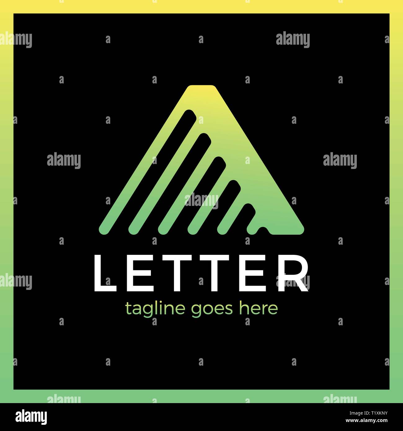 Letter A Line Arrow Up Logotype Stock Vector Image & Art - Alamy